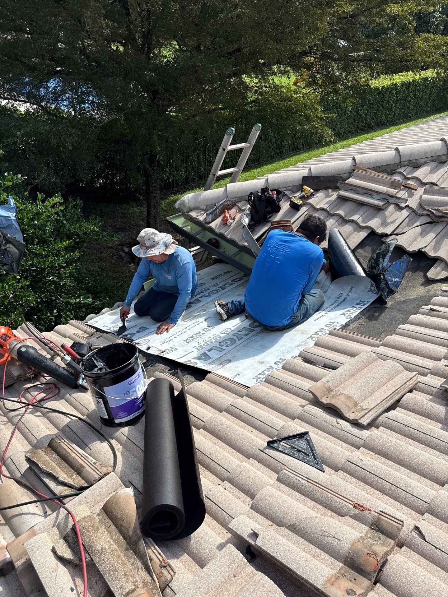 Completed roof project